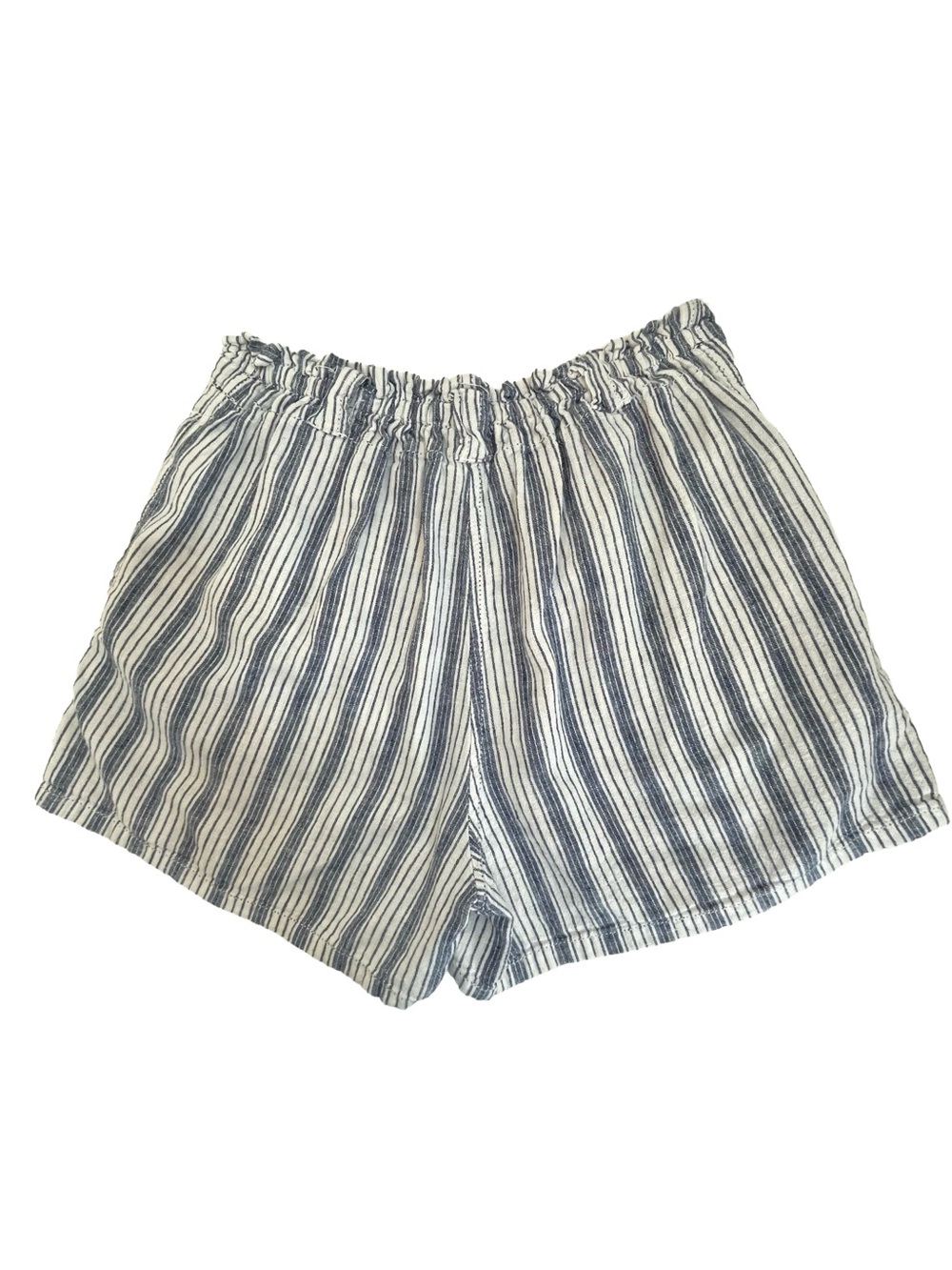 Max Studios Women’s Striped Shorts with Pockets - Blue & White- Size Small - Picture 3 of 8